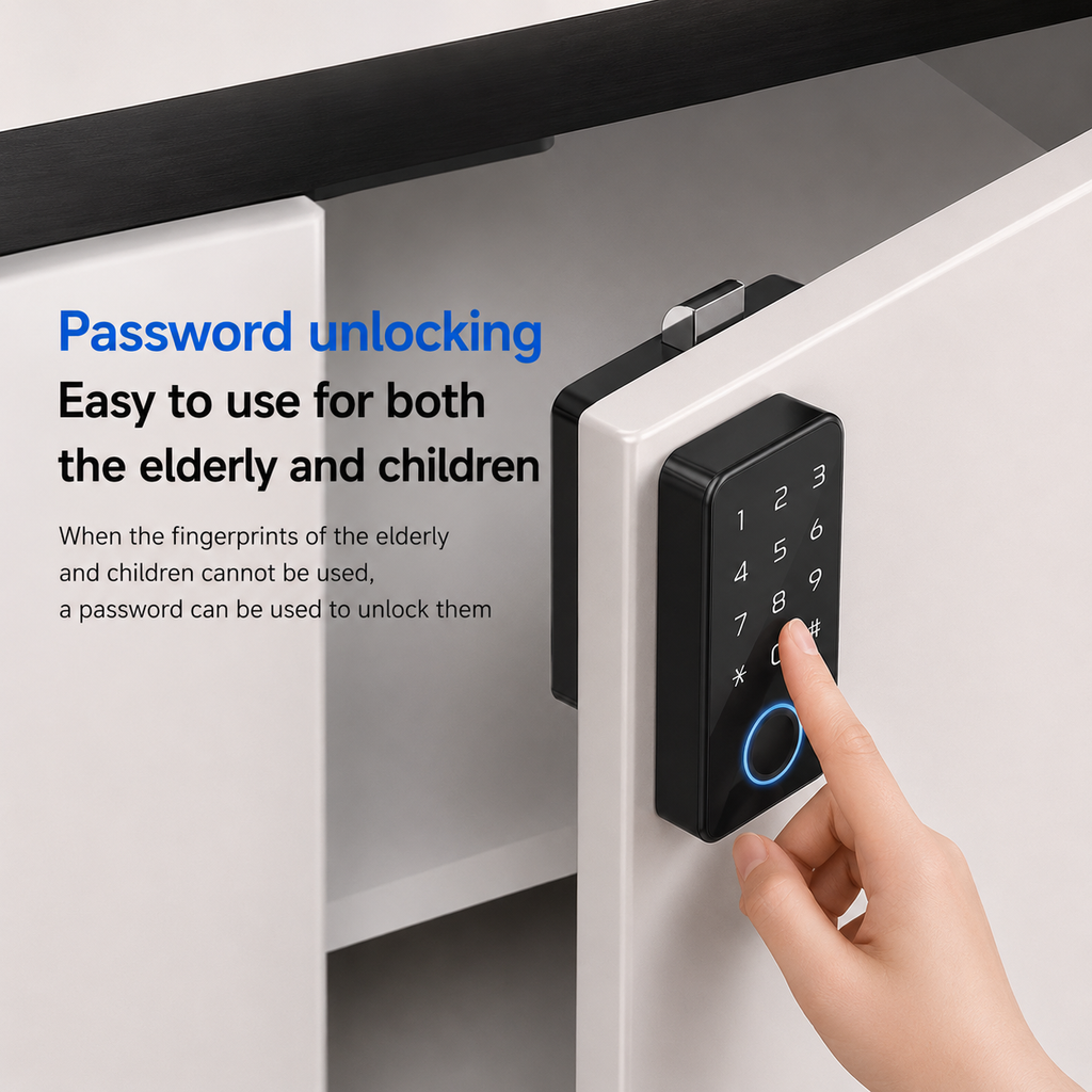 mart Fingerprint Cabinet Lock for Drawers, Cabinets & Furniture