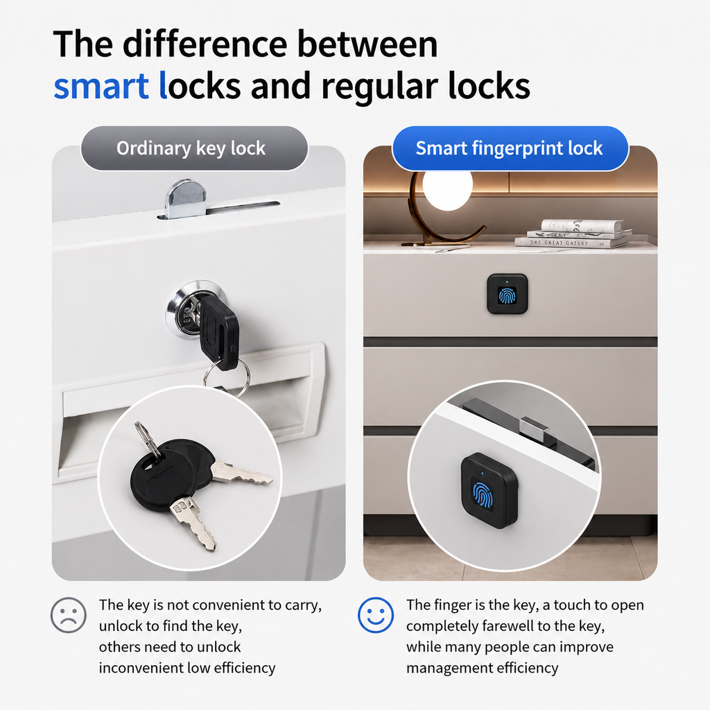 mart Fingerprint Cabinet Lock for Drawers, Cabinets & Furniture