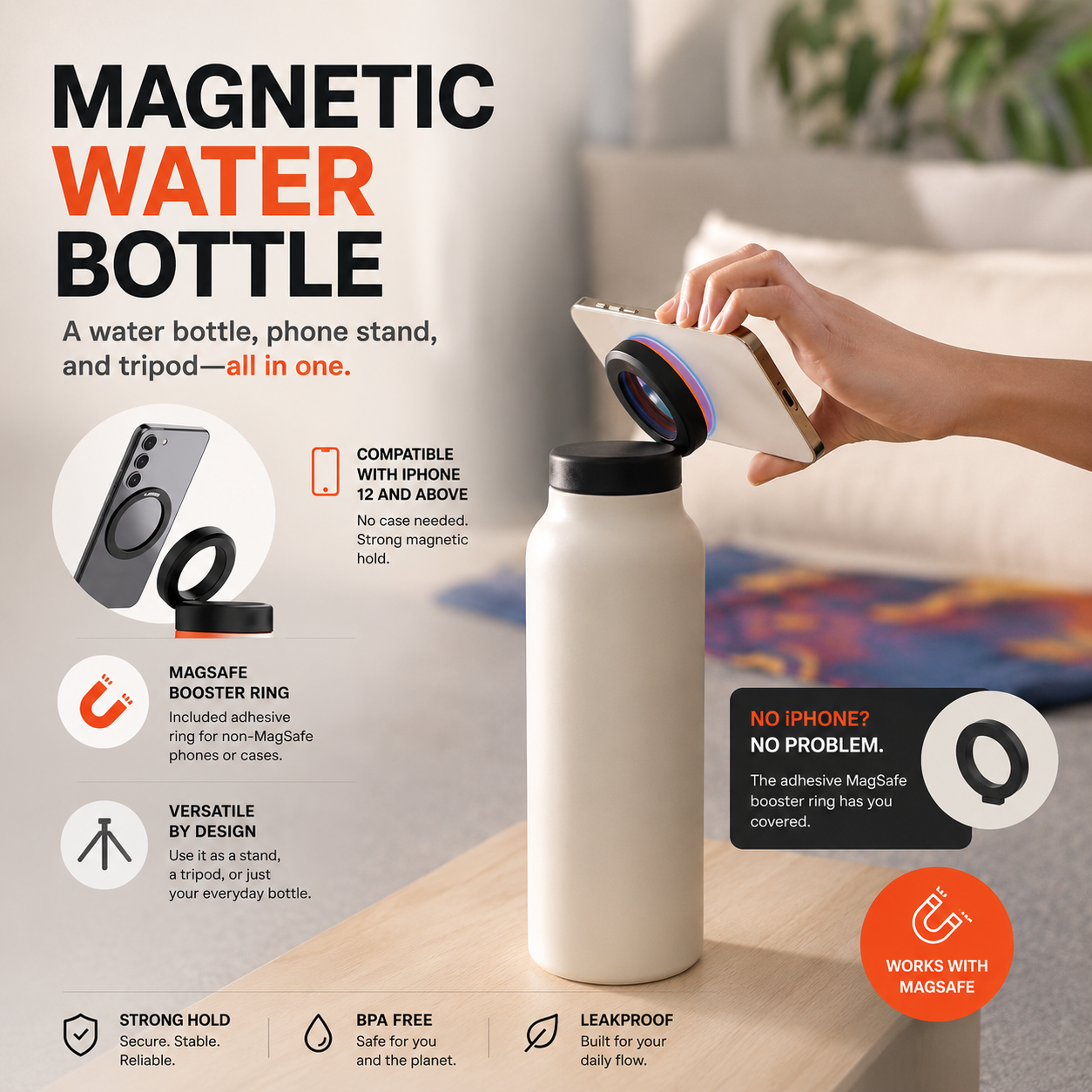 Viroxa Flow MagSafe Bottle