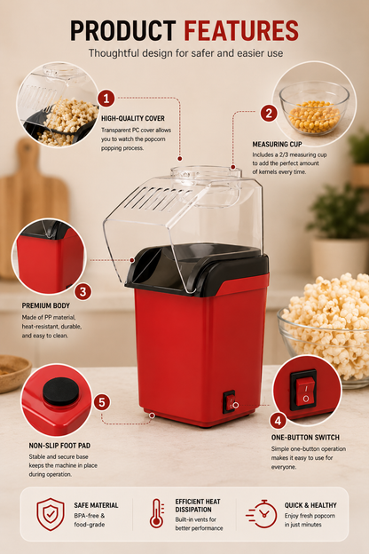 Viroxa PopAir Popcorn Maker