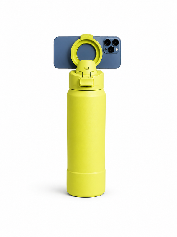Magnetic Phone Holder Water Bottle