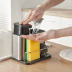 Kitchen Soap Dispenser with Sponge Holder